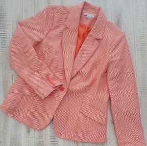 Liz Claiborne Orange Chevron Blazer